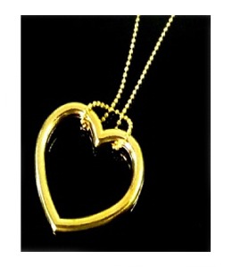 금색하트 드롭링 [해법제공]   Gold heart drop ring