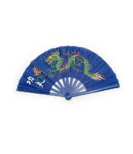 드래곤 부채(파랑)    Dragon Fan (Blue)